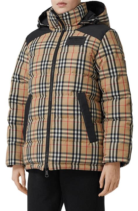 burberry puffer navy|Burberry reversible puffer.